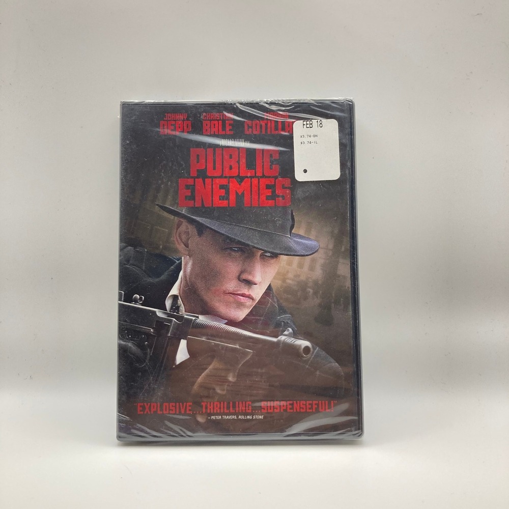 Public Enemies DVD 2009 Johnny Depp Christian Bale New Sealed Crime Drama